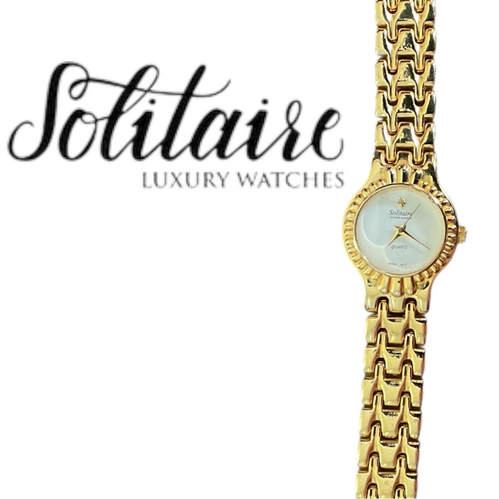 Solitaire🧡Women's Gold Luxury Watch